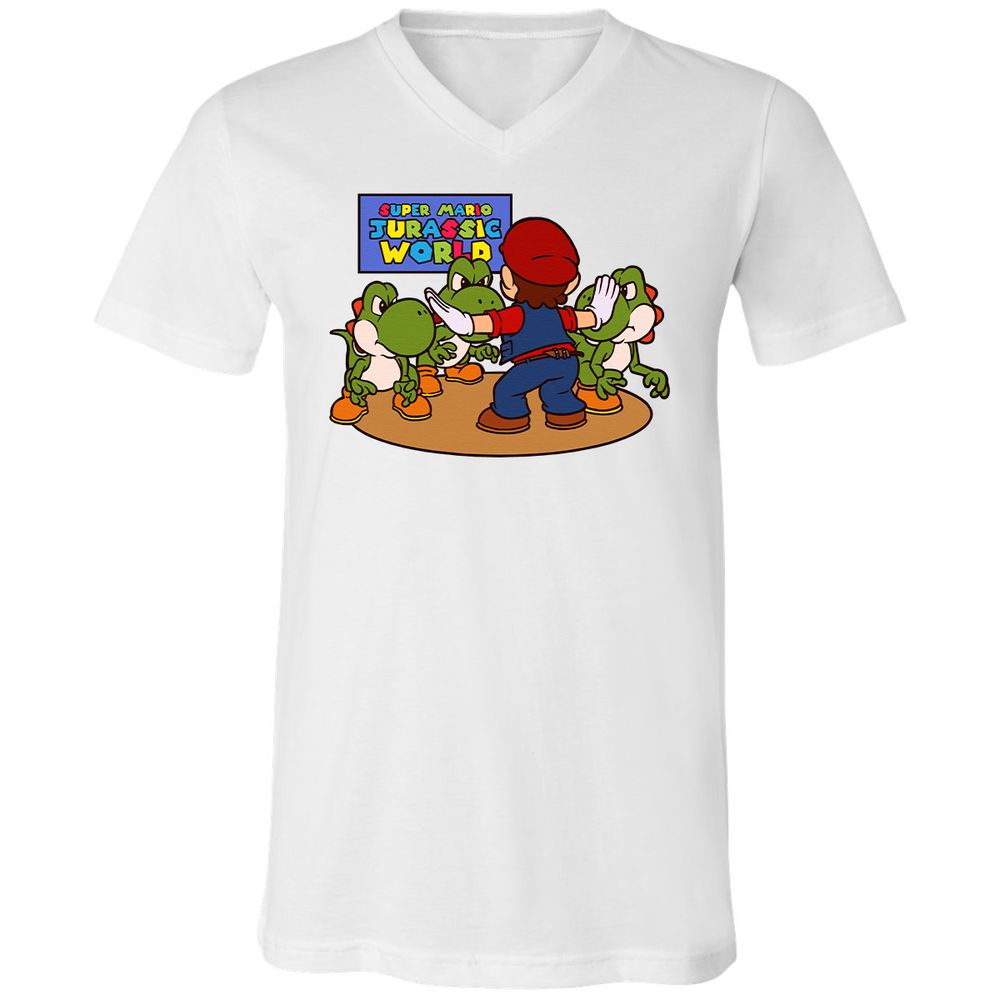 Unisex V-Neck T-Shirt - MDTF9BYS - White - 5