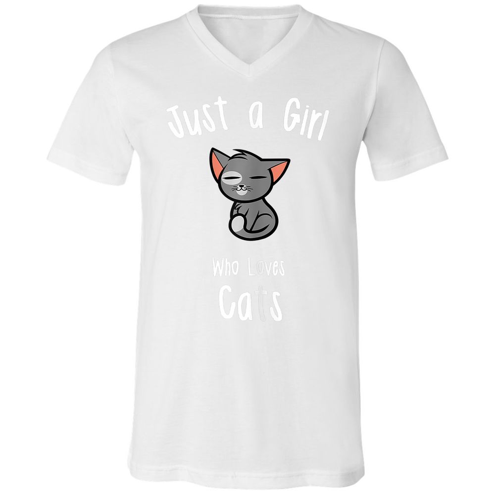 Unisex V-Neck T-Shirt - 7RWTCV67 - White - 5