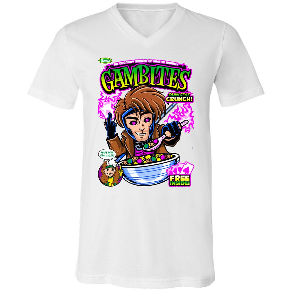 Unisex V-Neck T-Shirt - 6VLXEYAB - White - 5