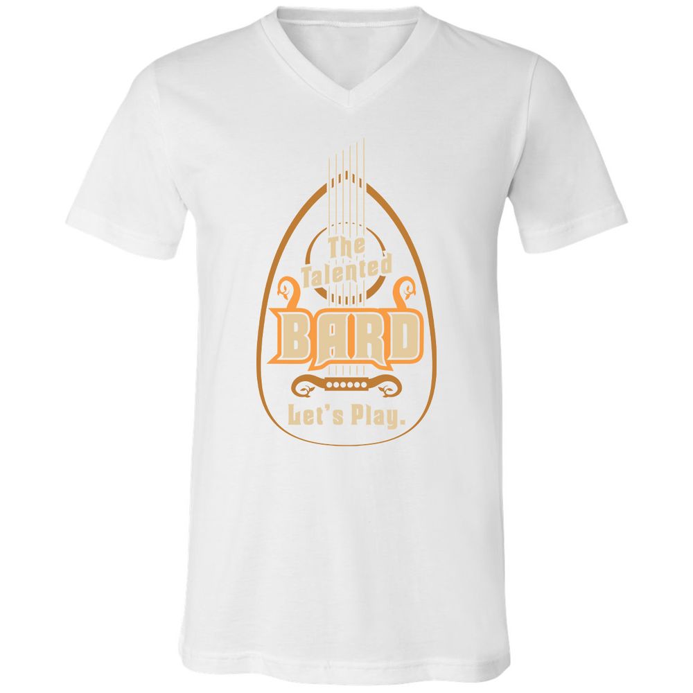 Unisex V-Neck T-Shirt - LAARYGLY - White - 5