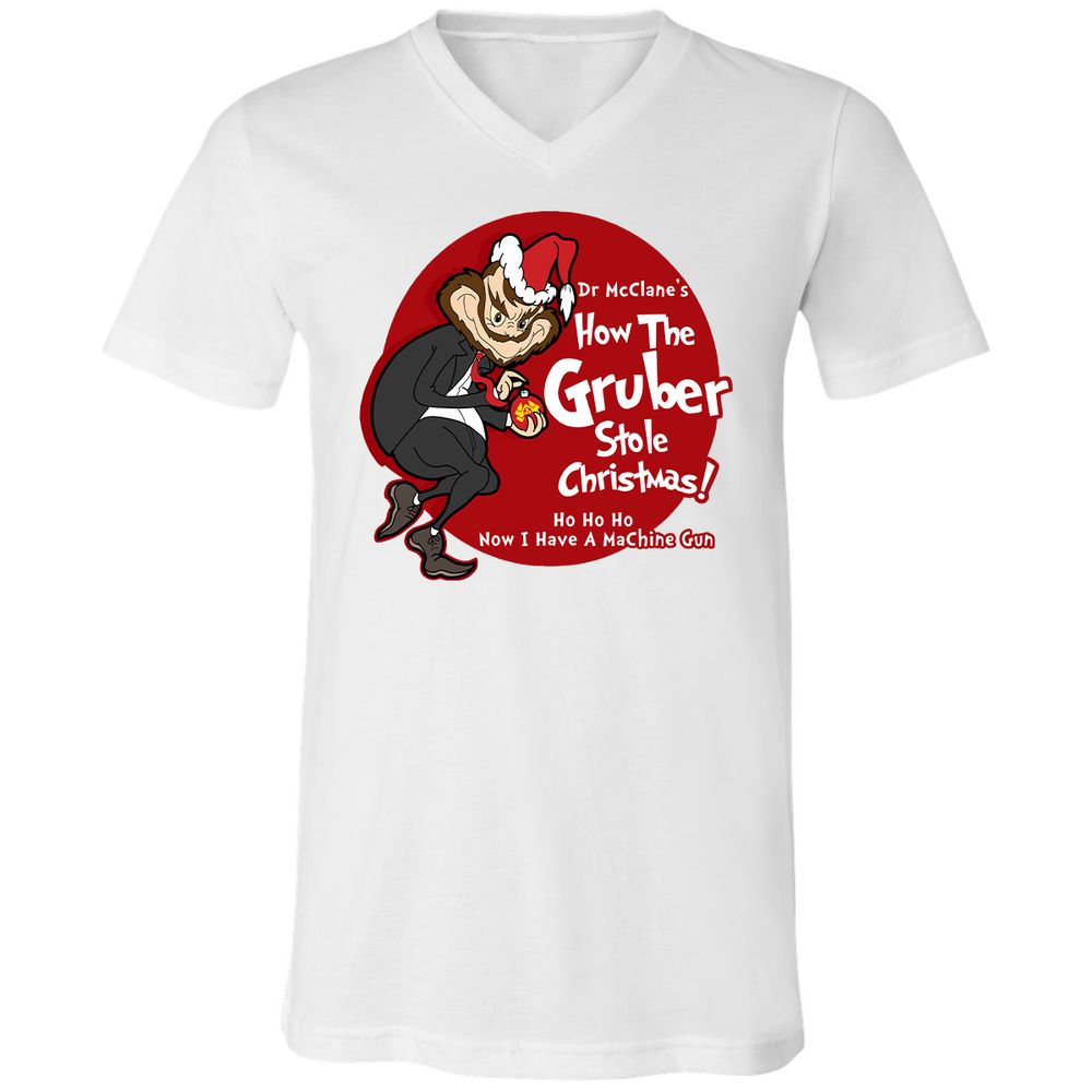 Unisex V-Neck T-Shirt - AYELBFHA - White - 5