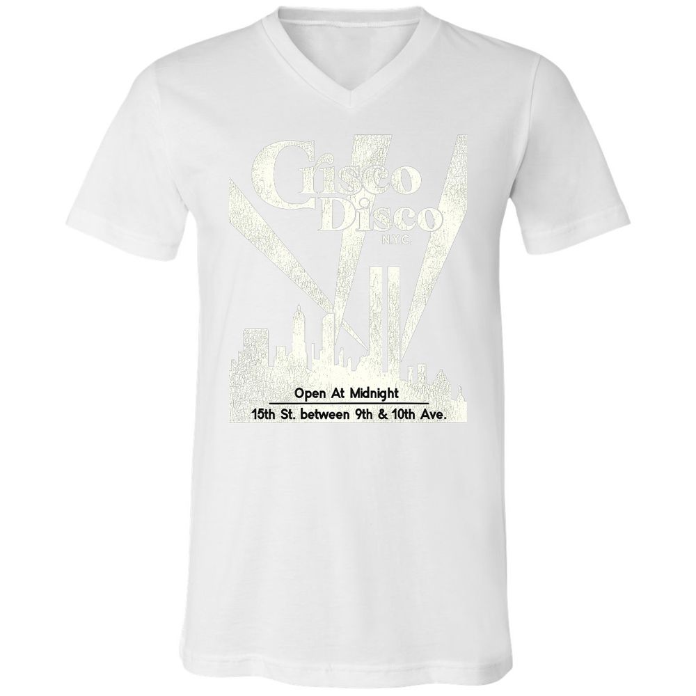 Unisex V-Neck T-Shirt - LZE1826K - White - 5