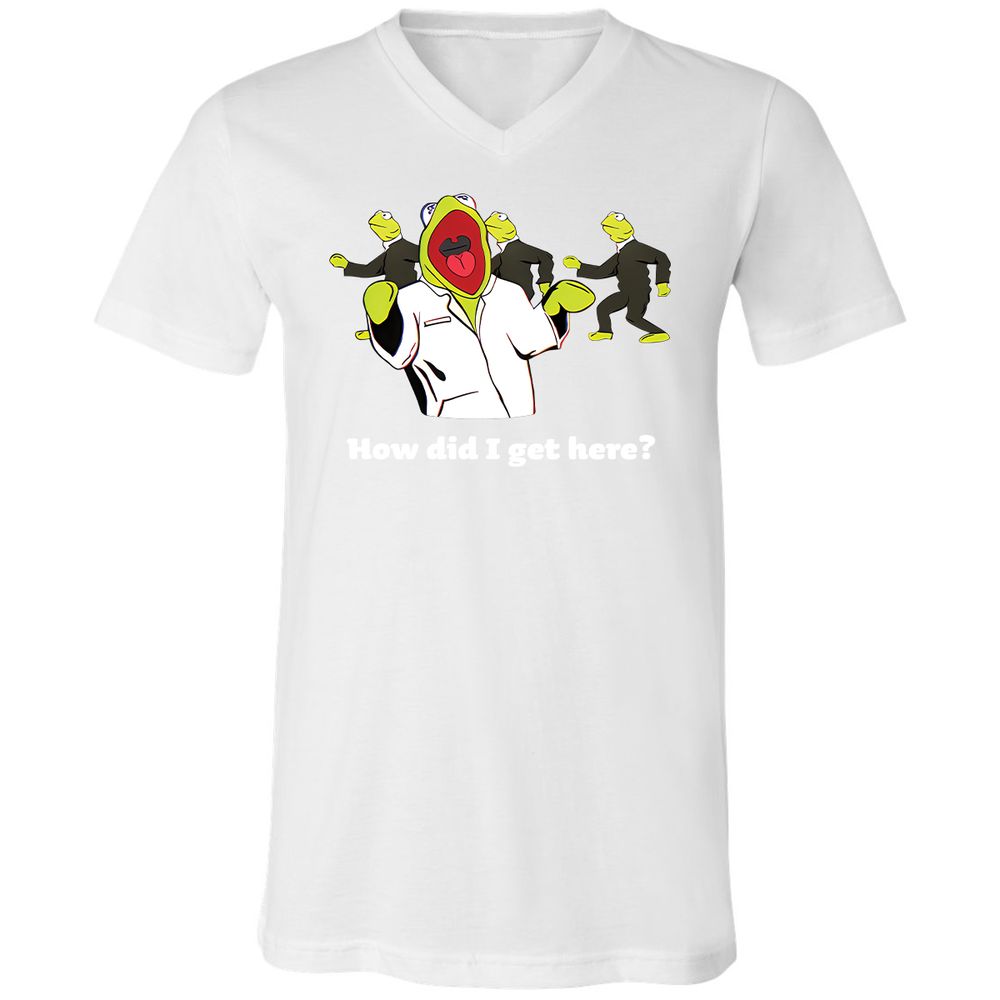 Unisex V-Neck T-Shirt - 169PMXVA - White - 5