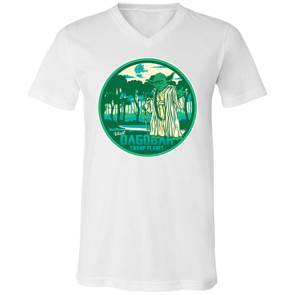 Unisex V-Neck T-Shirt - AS6XKND5 - White - 5