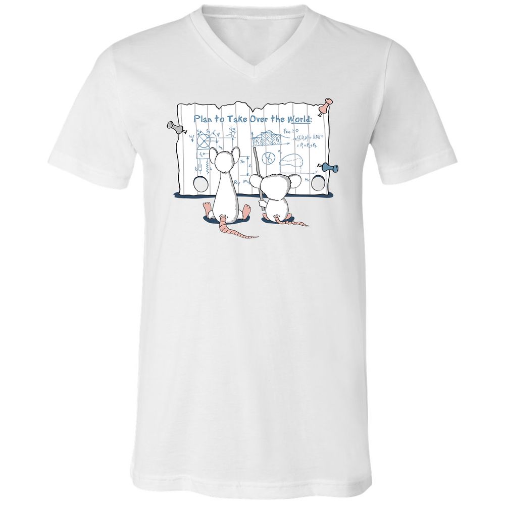 Unisex V-Neck T-Shirt - ED2JNN24 - White - 5