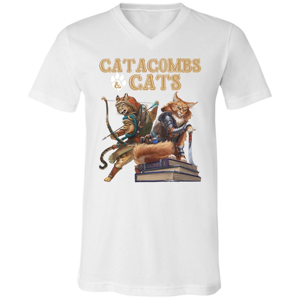 Unisex V-Neck T-Shirt - EU7U3G79 - White - 5