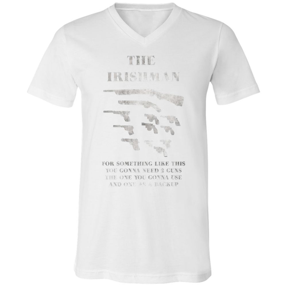 Unisex V-Neck T-Shirt - 3NSSRDYL - White - 5