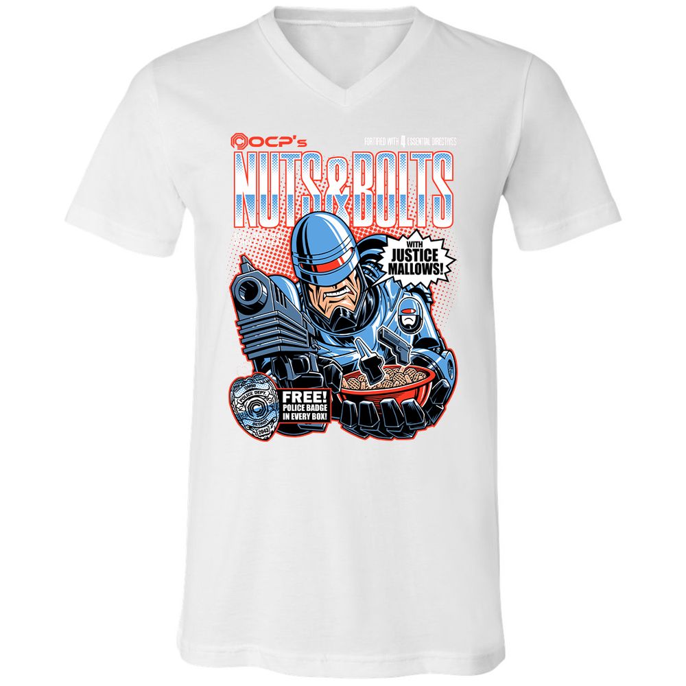 Unisex V-Neck T-Shirt - X2W4QW89 - White - 5