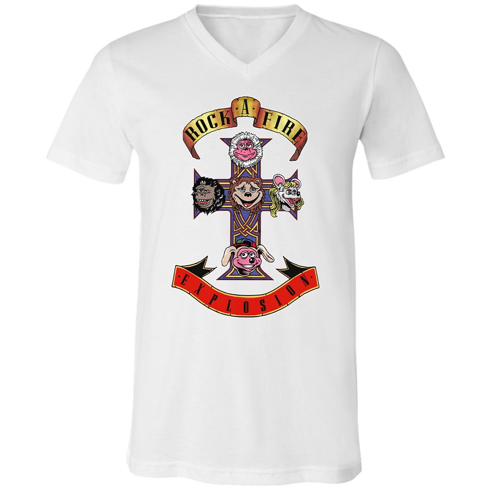 Unisex V-Neck T-Shirt - A41CELKZ - White - 5