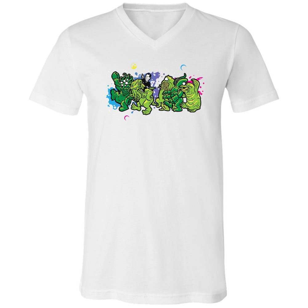 Unisex V-Neck T-Shirt - MMXC952W - White - 5
