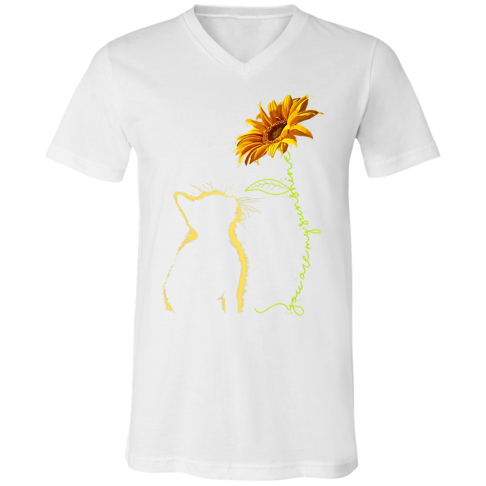 Unisex V-Neck T-Shirt - AXS3GWCJ - White - 5