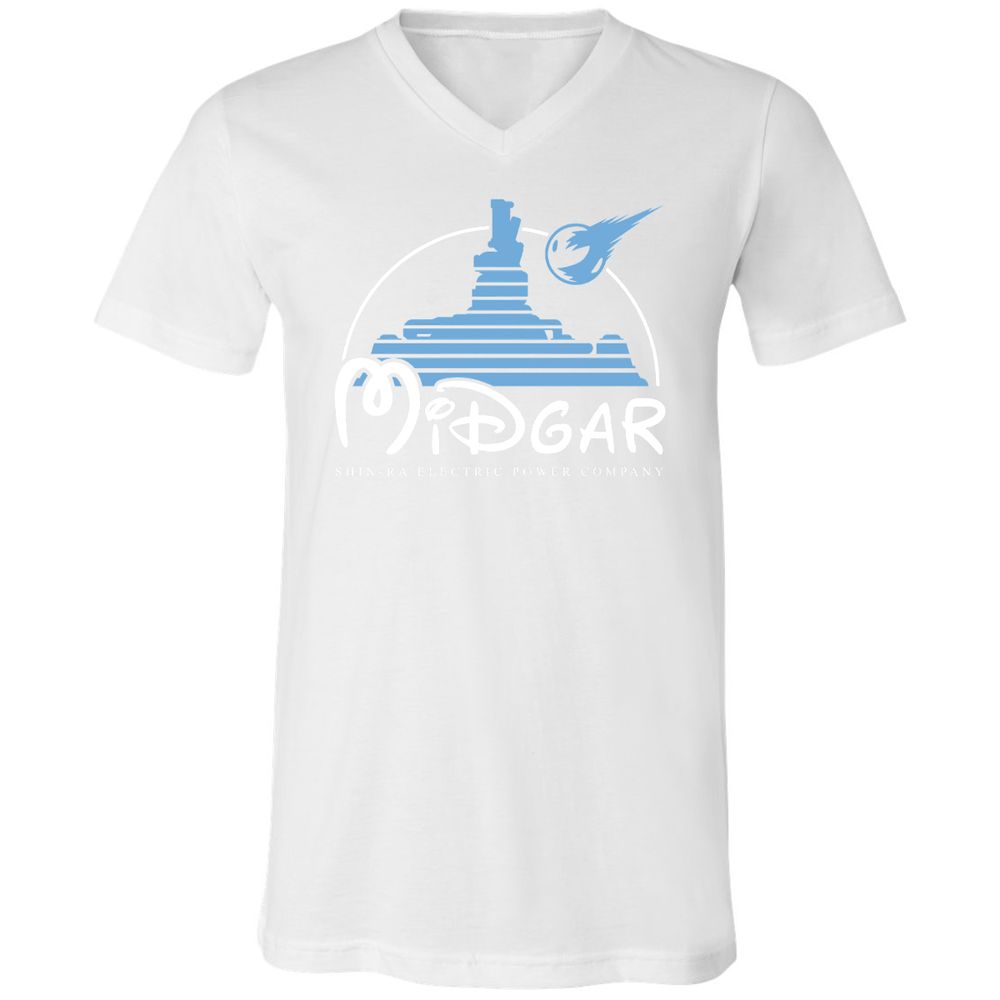 Unisex V-Neck T-Shirt - QW8YAVFE - White - 5