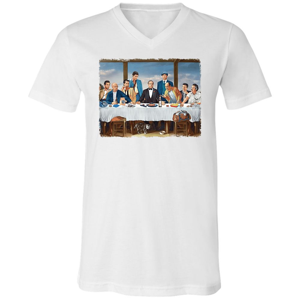 Unisex V-Neck T-Shirt - F6Y2ZLEL - White - 5