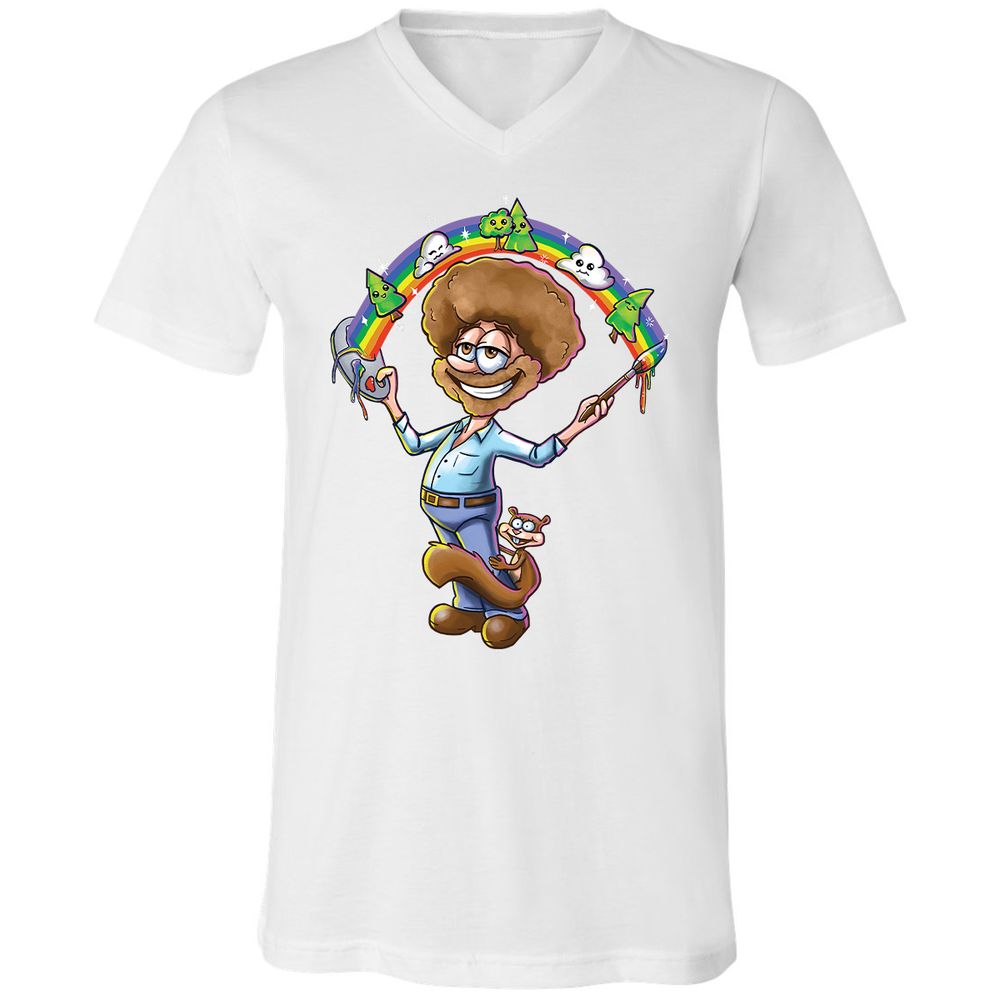 Unisex V-Neck T-Shirt - EVG9AS1B - White - 5