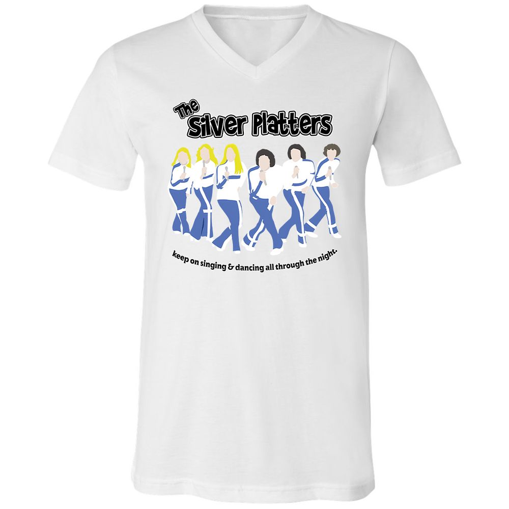 Unisex V-Neck T-Shirt - 7H1R996X - White - 5