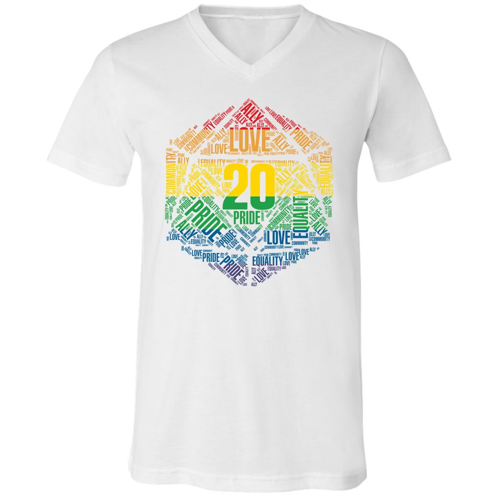 Unisex V-Neck T-Shirt - APTUKR3N - White - 5