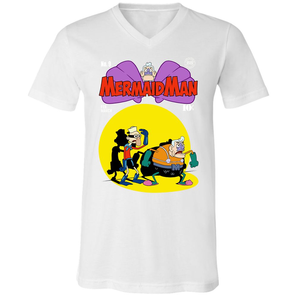 Unisex V-Neck T-Shirt - STCC8KWZ - White - 5