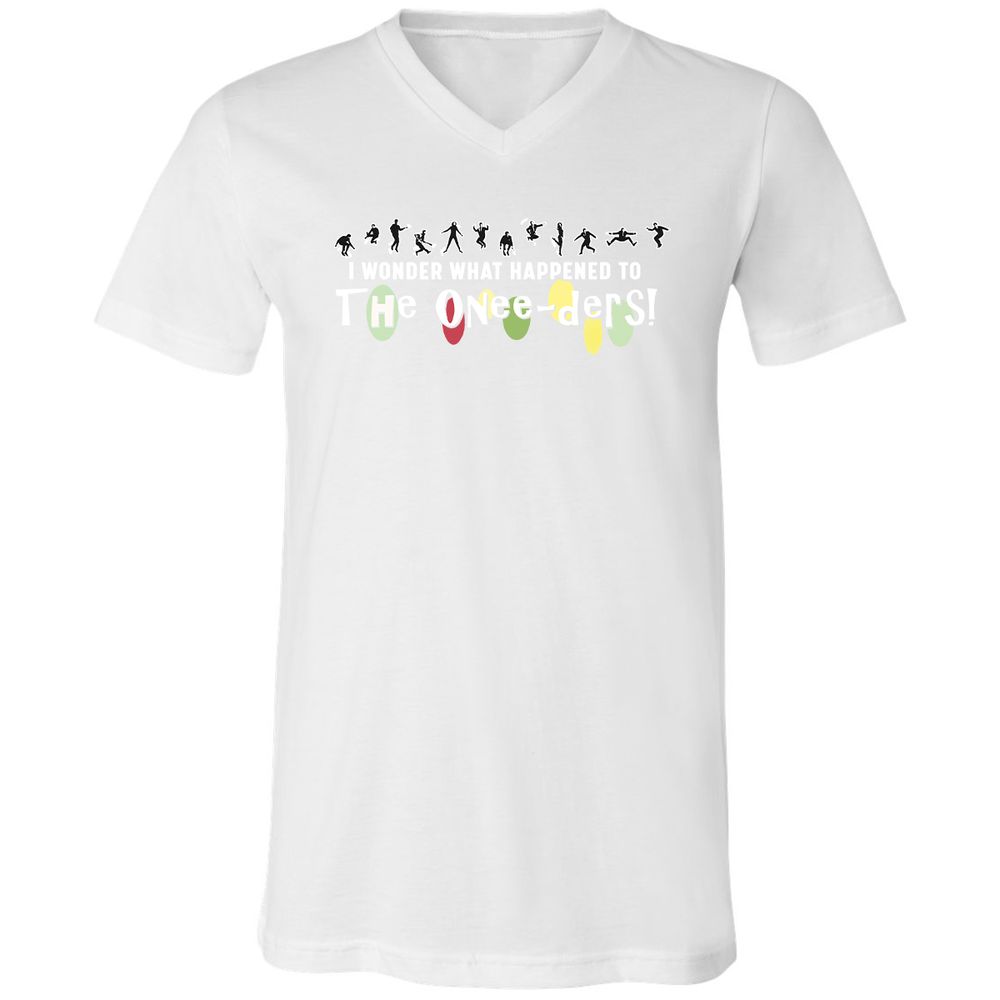 Unisex V-Neck T-Shirt - 7DXAUWNS - White - 5