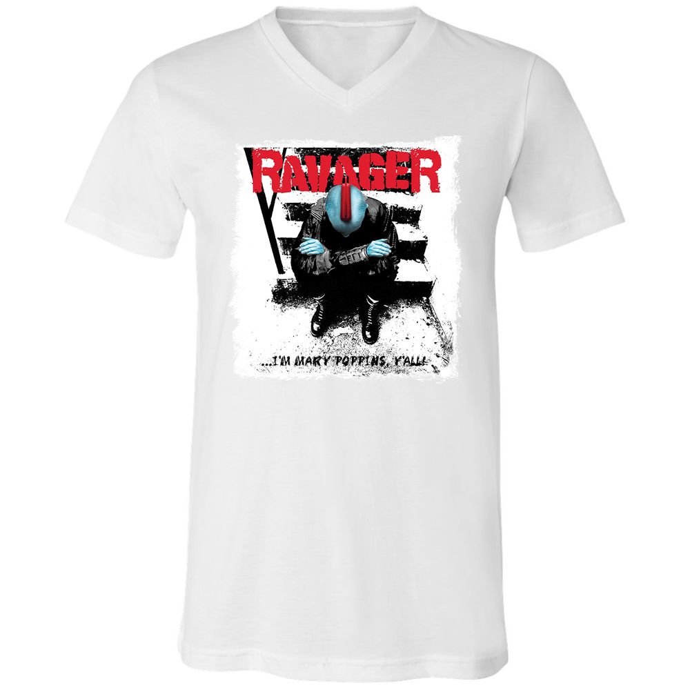 Unisex V-Neck T-Shirt - N2ZEES4V - White - 5
