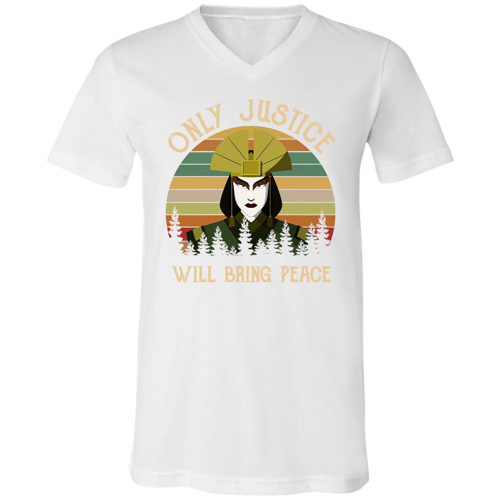 Unisex V-Neck T-Shirt - WK3SZT3T - White - 5