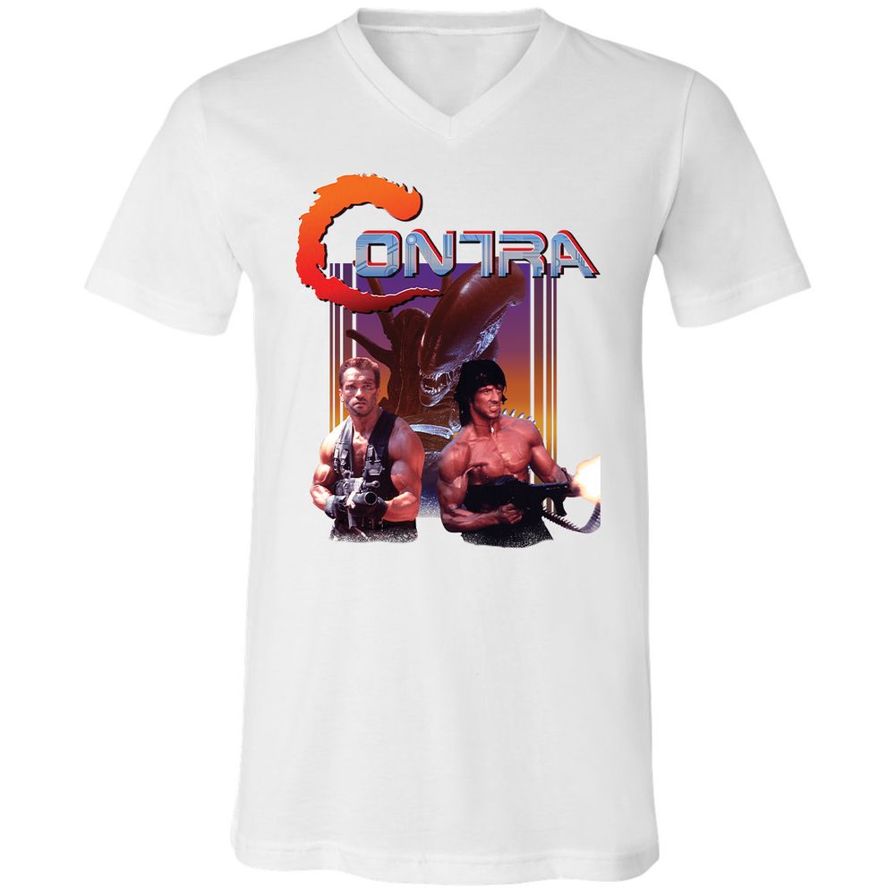 Unisex V-Neck T-Shirt - 7XXGMJAM - White - 5