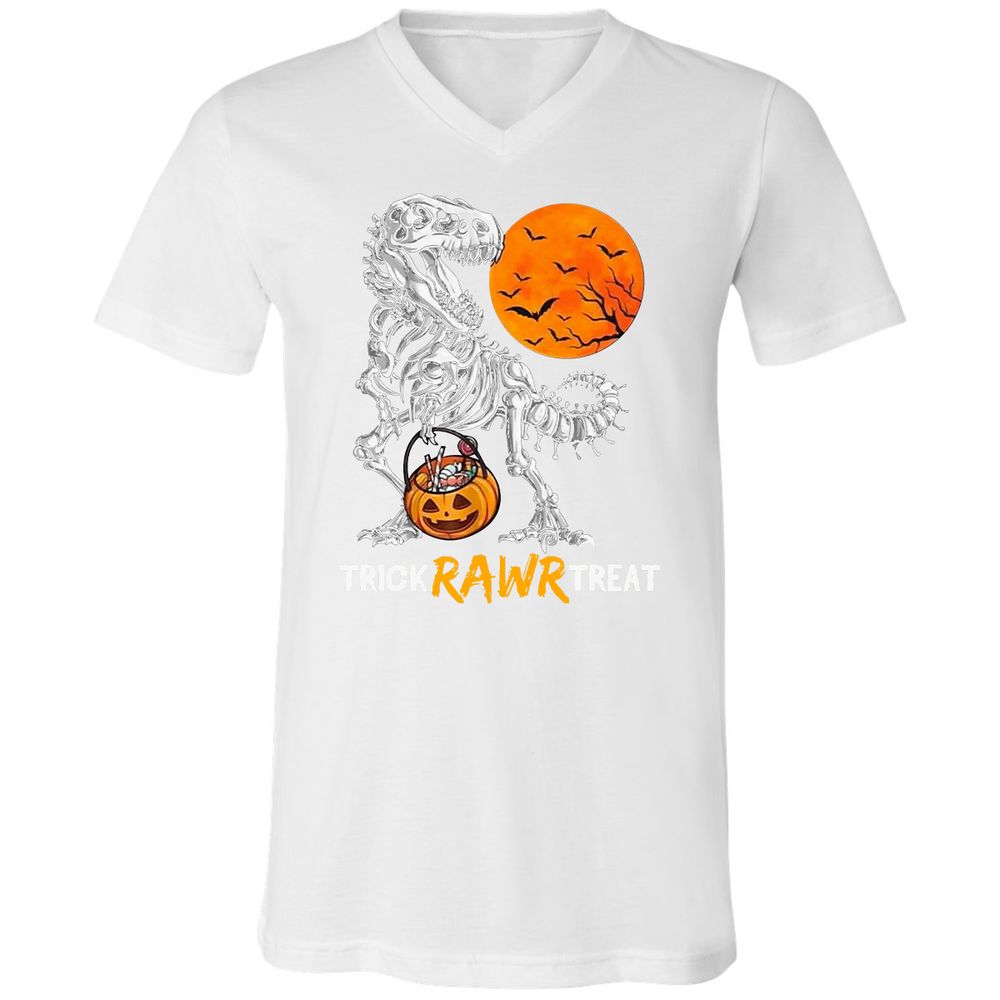 Unisex V-Neck T-Shirt - TMWDPDC1 - White - 5