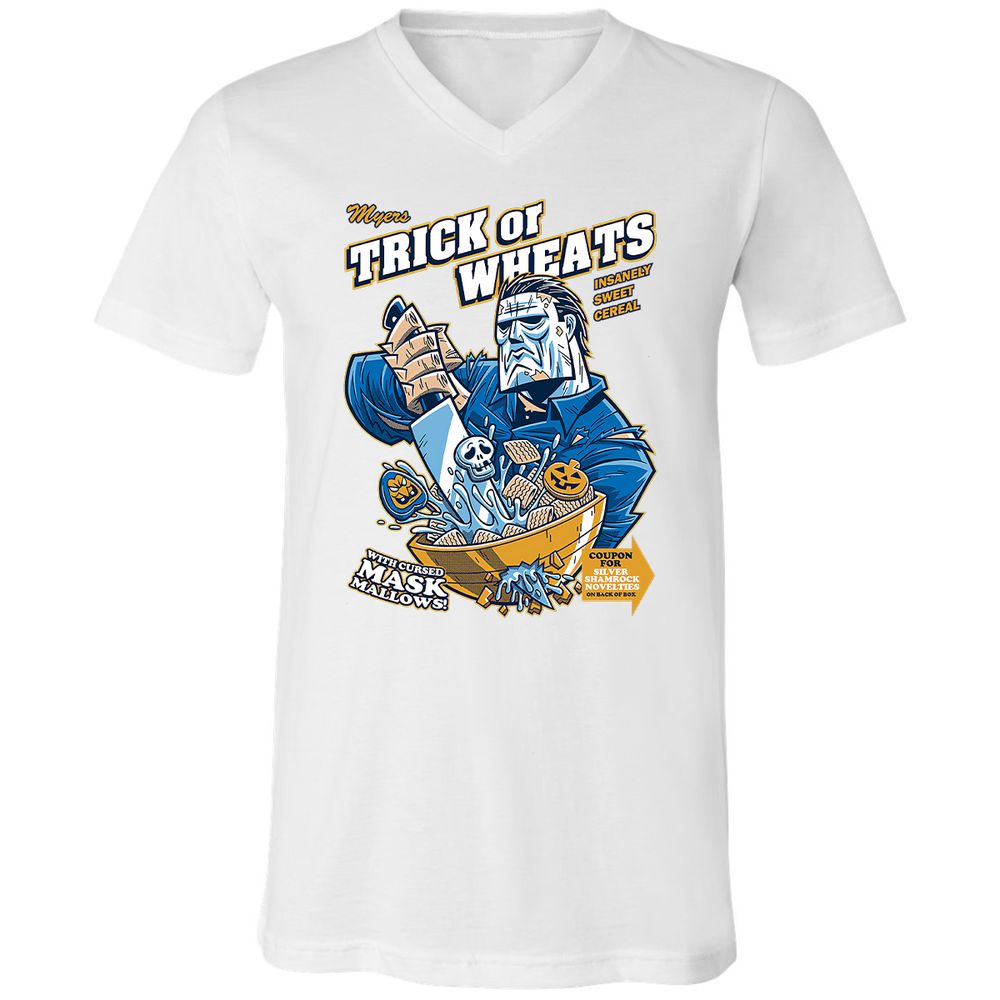Unisex V-Neck T-Shirt - J3K7WQHW - White - 5