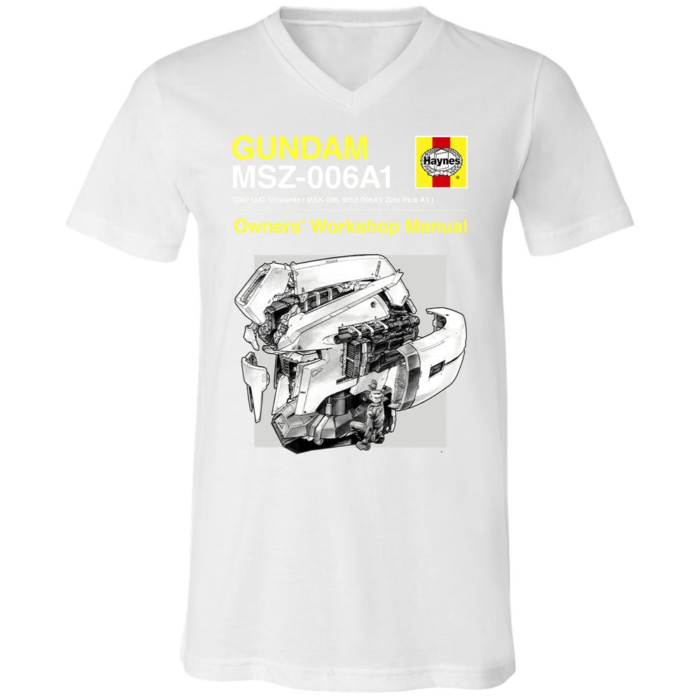 Unisex V-Neck T-Shirt - CWY6RA6X - White - 5
