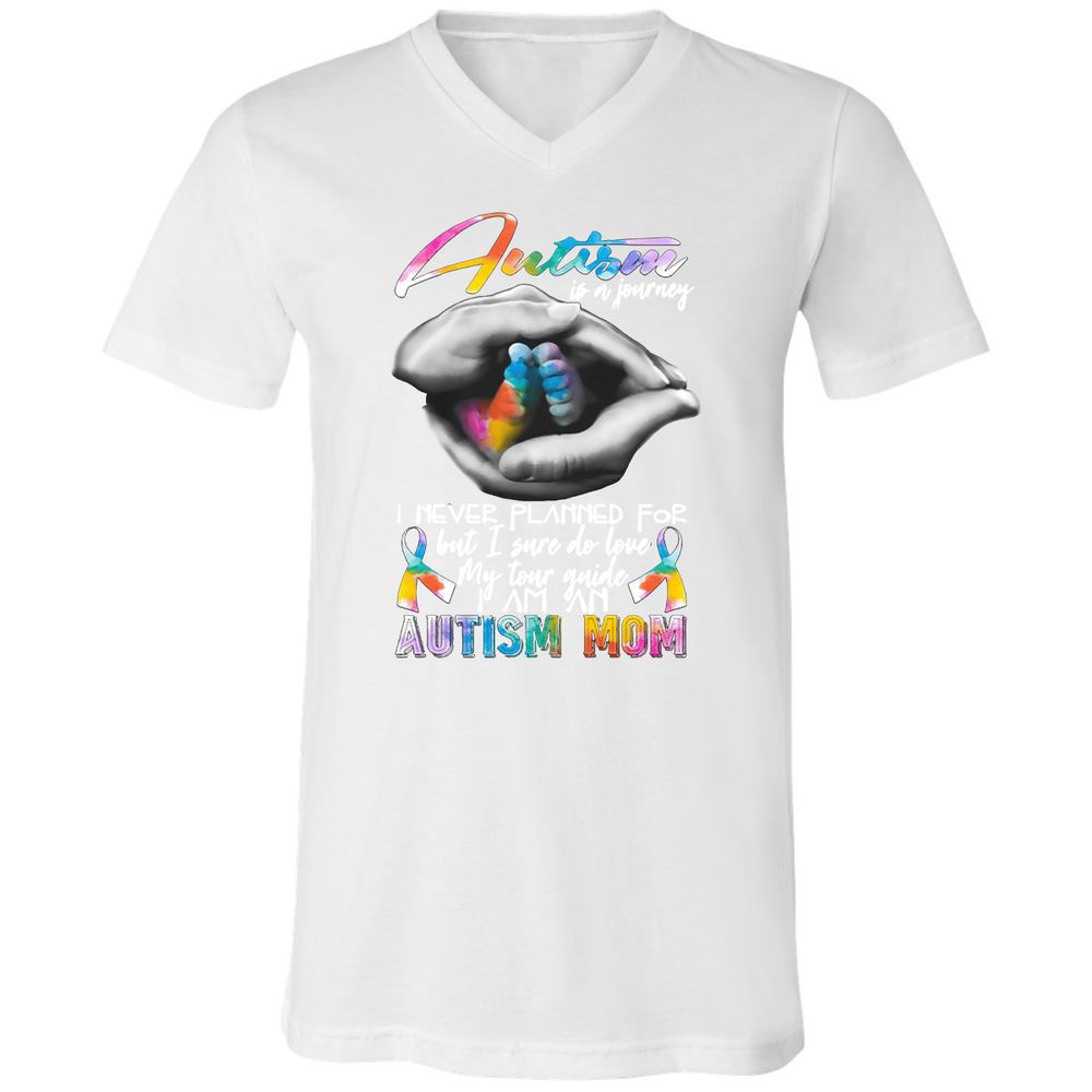 Unisex V-Neck T-Shirt - P1BDKZLG - White - 5