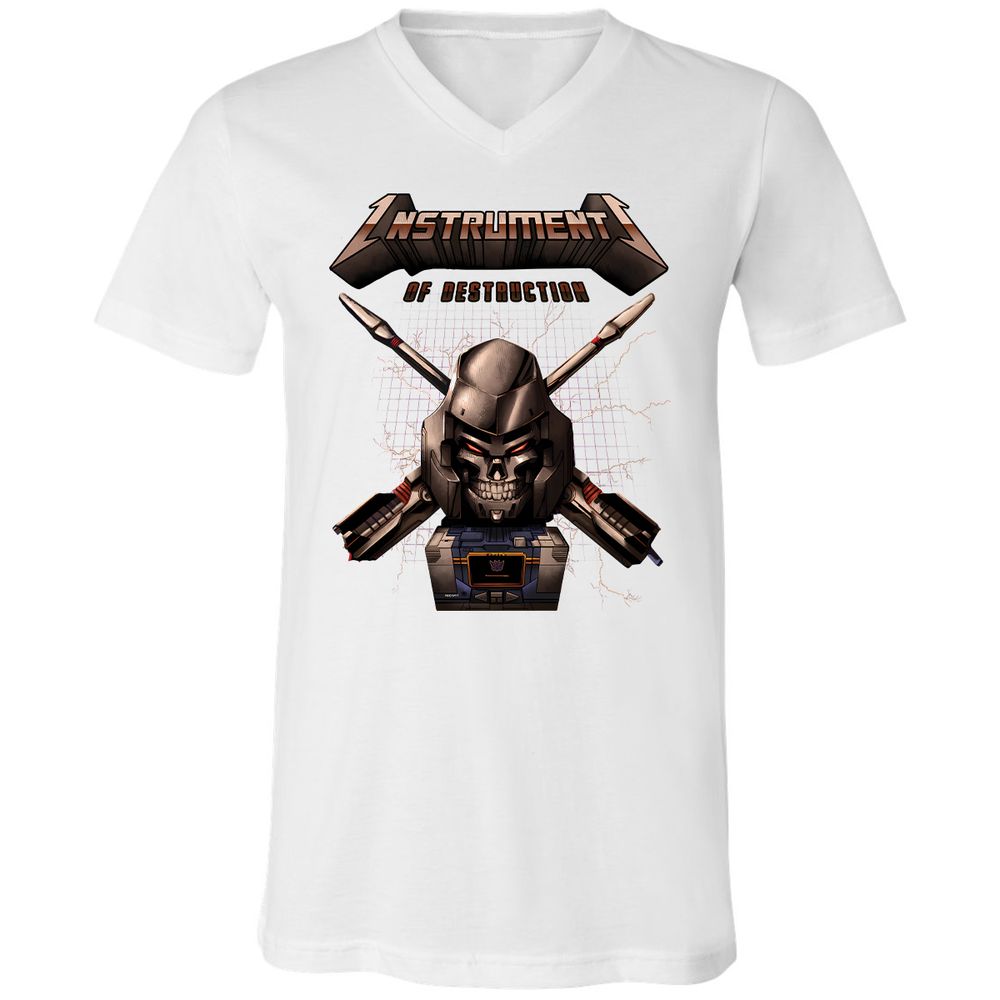 Unisex V-Neck T-Shirt - GJEAQVJM - White - 5