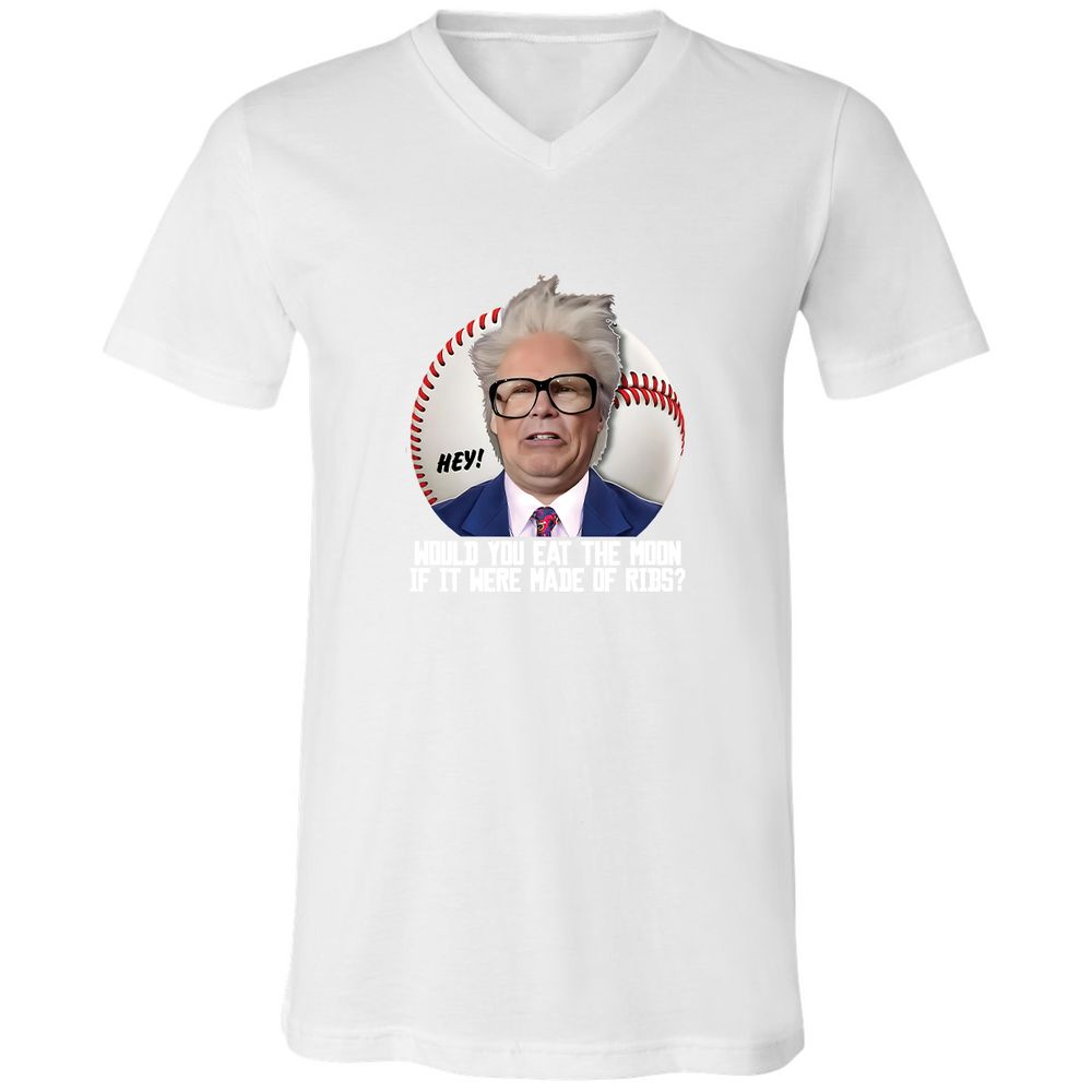 Unisex V-Neck T-Shirt - KVWD54U4 - White - 5