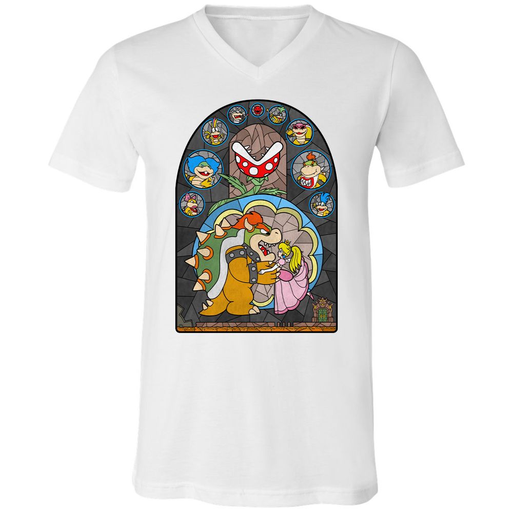 Unisex V-Neck T-Shirt - ZTB5GS8S - White - 5