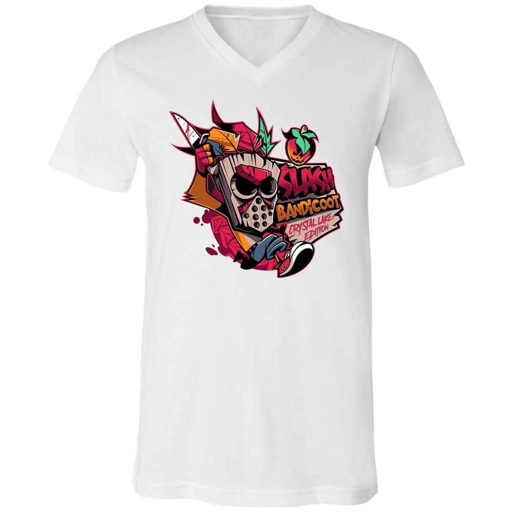 Unisex V-Neck T-Shirt - 9KWYY1KK - White - 5
