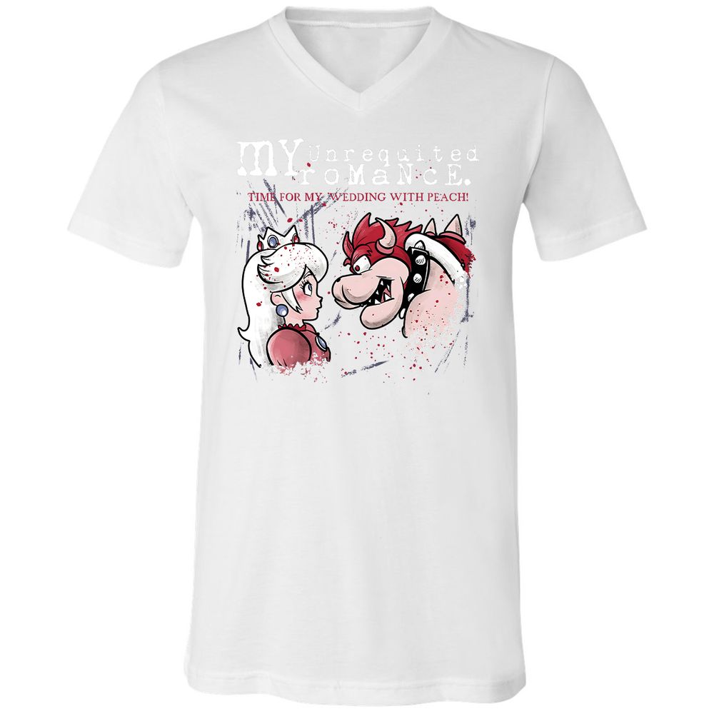 Unisex V-Neck T-Shirt - JVZPF9CR - White - 5