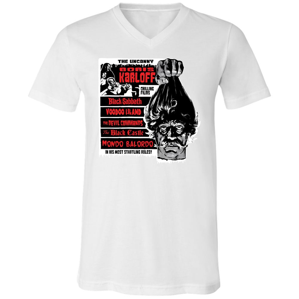 Unisex V-Neck T-Shirt - UY9KG73G - White - 5