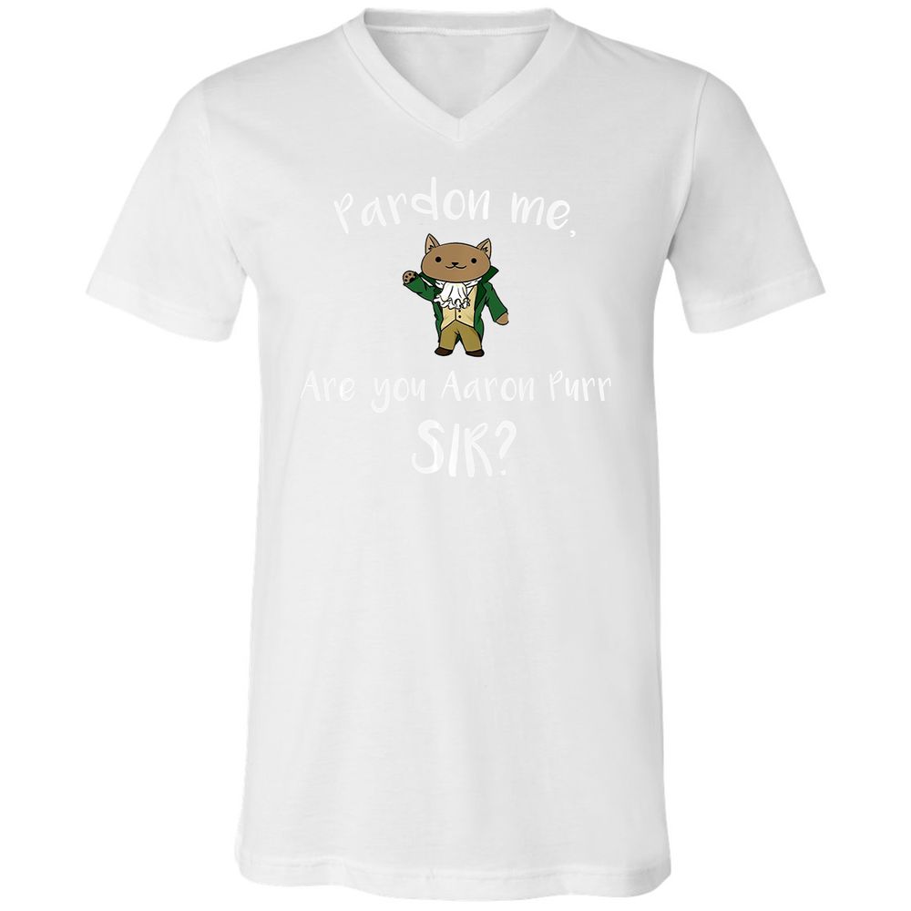 Unisex V-Neck T-Shirt - ZH44FGQP - White - 5