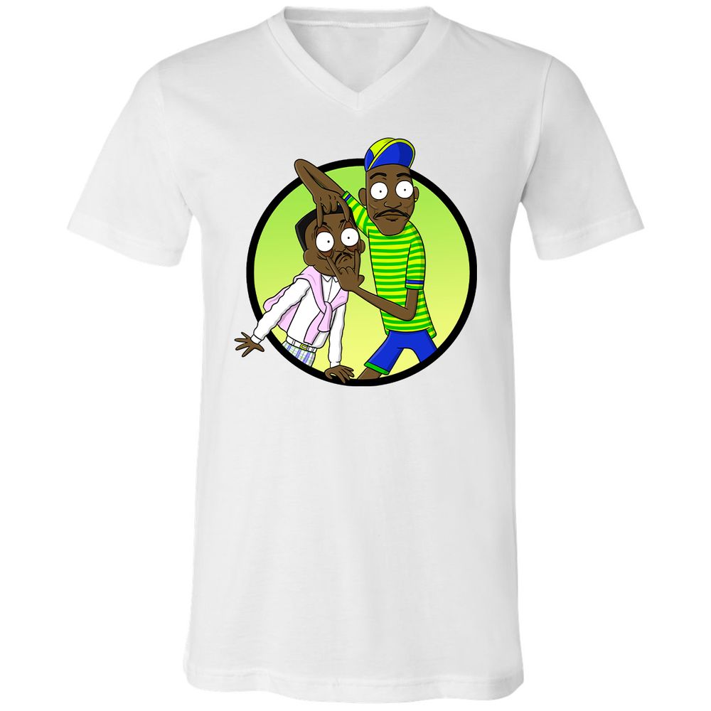 Unisex V-Neck T-Shirt - R871CSAD - White - 5