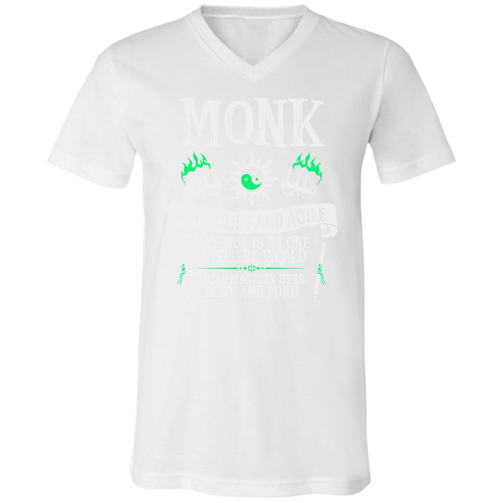 Unisex V-Neck T-Shirt - QE2W3AGY - White - 5