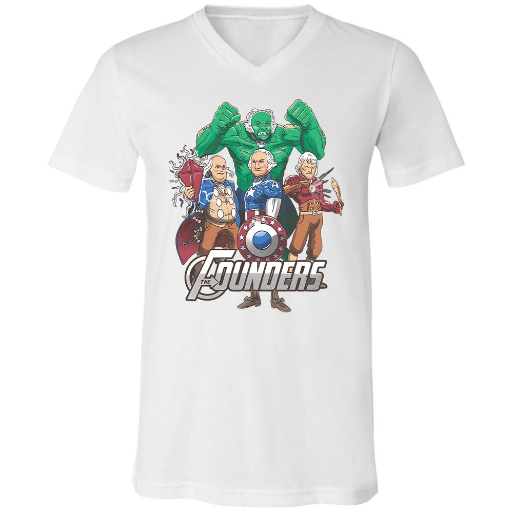 Unisex V-Neck T-Shirt - 2P2E9D8M - White - 5