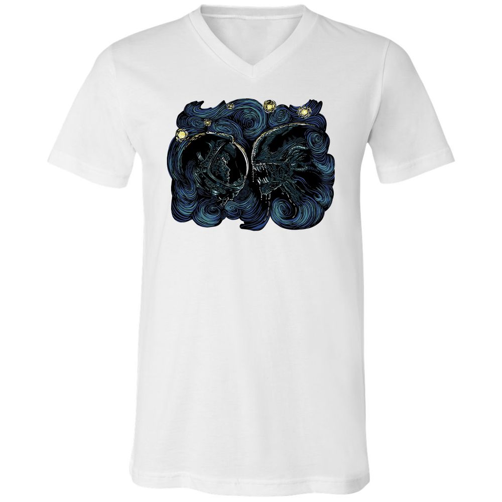 Unisex V-Neck T-Shirt - FEKEPGP3 - White - 5
