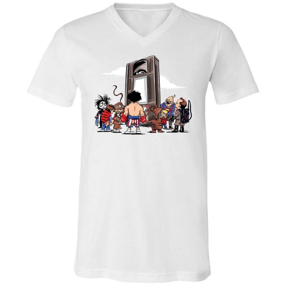 Unisex V-Neck T-Shirt - AN7LFMPE - White - 5