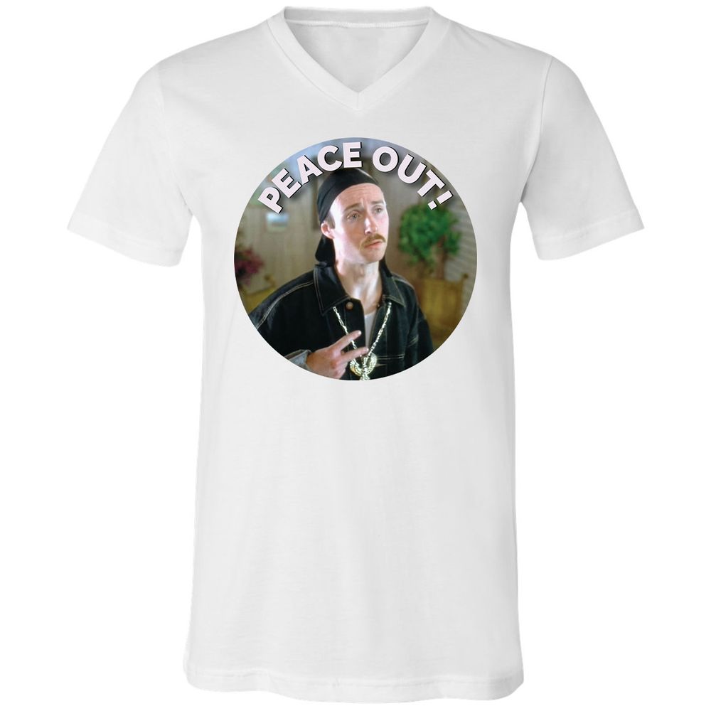 Unisex V-Neck T-Shirt - UNNGUHVA - White - 5