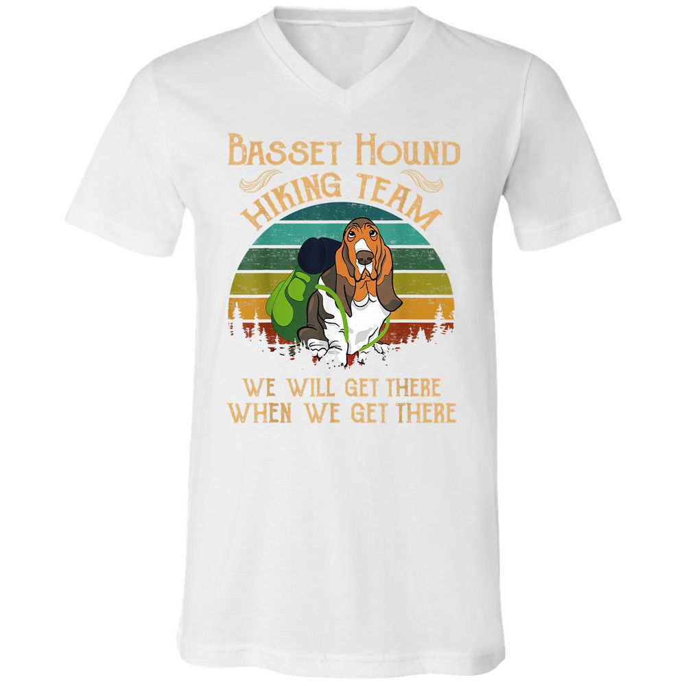 Unisex V-Neck T-Shirt - DB8AT6NY - White - 5