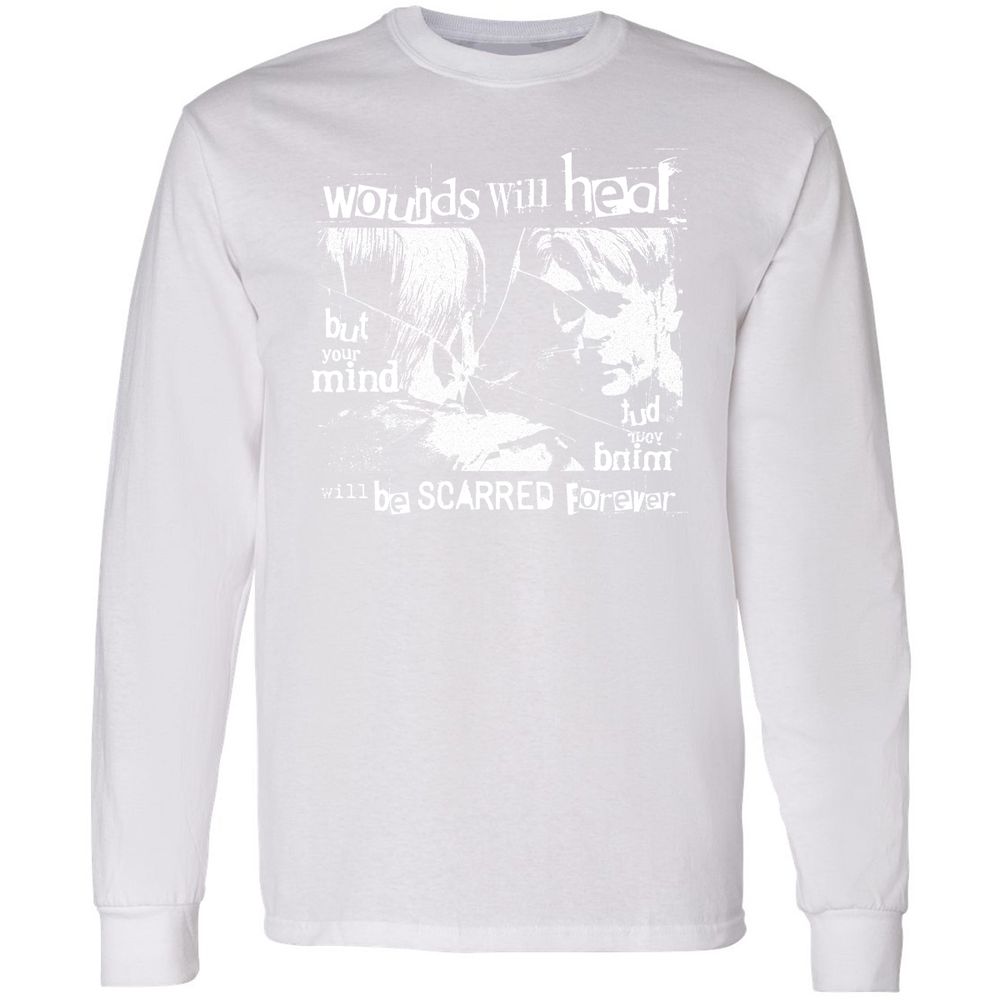 Long Sleeve T-Shirt - JRG5ZDXK - White - 5