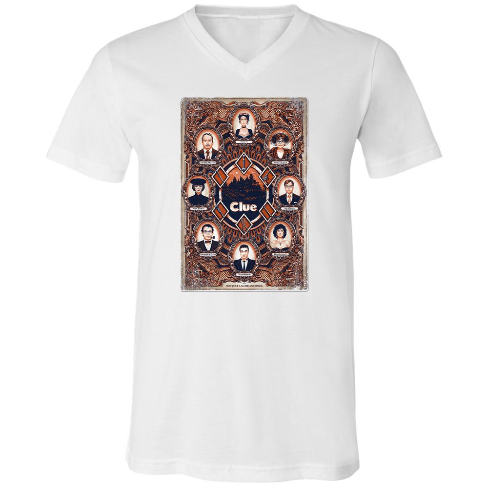 Unisex V-Neck T-Shirt - XBBCEW3E - White - 5