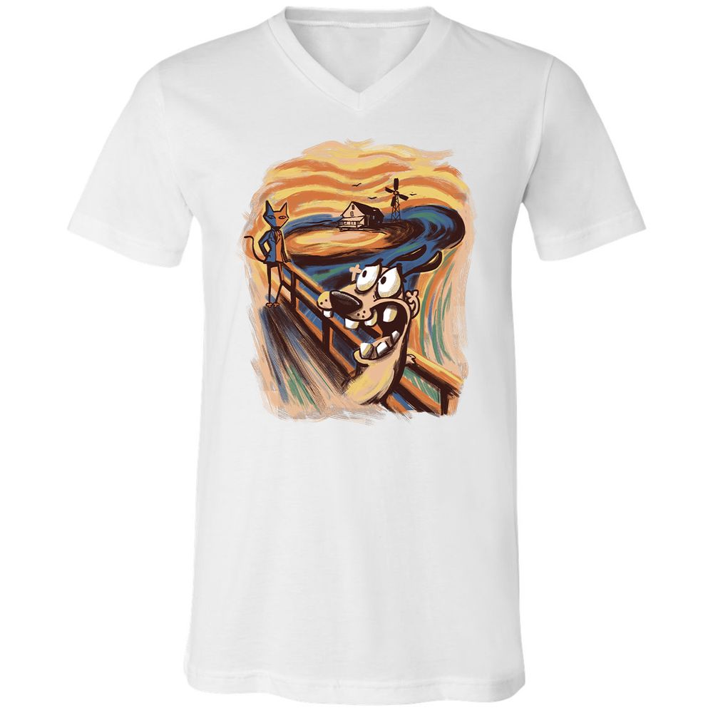 Unisex V-Neck T-Shirt - 6RUA22HA - White - 5