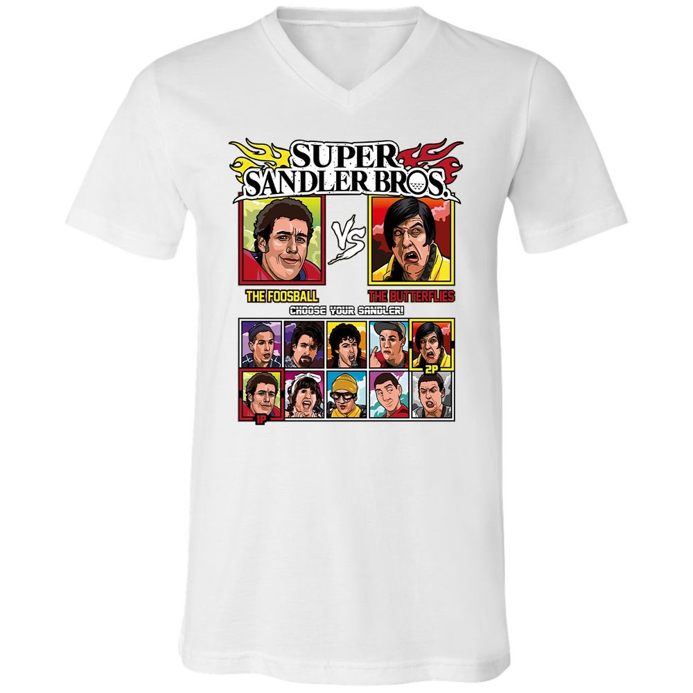 Unisex V-Neck T-Shirt - QDW3T4DG - White - 5