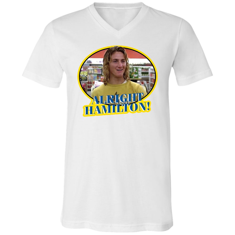 Unisex V-Neck T-Shirt - GE65QRAY - White - 5