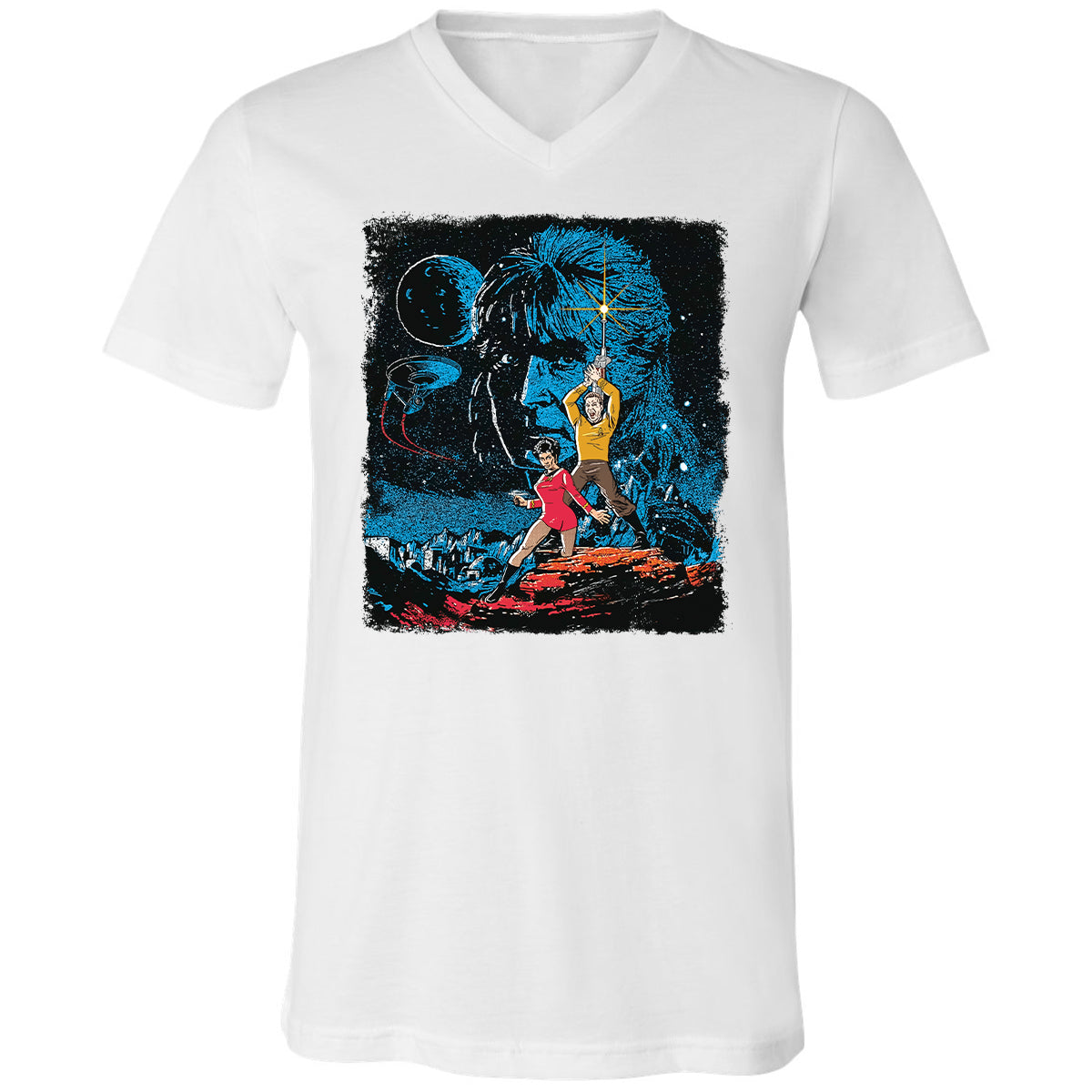 Unisex V-Neck T-Shirt - 95ZURGJC - White - 5
