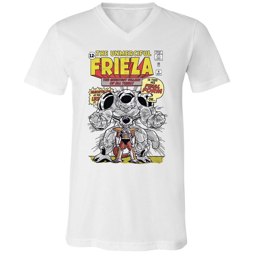 Unisex V-Neck T-Shirt - JEDVLBJT - White - 5